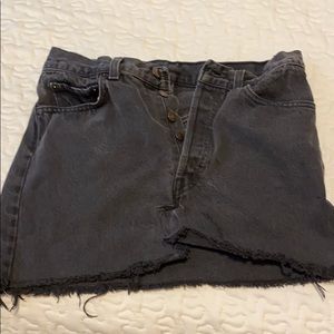 Black washed skirt